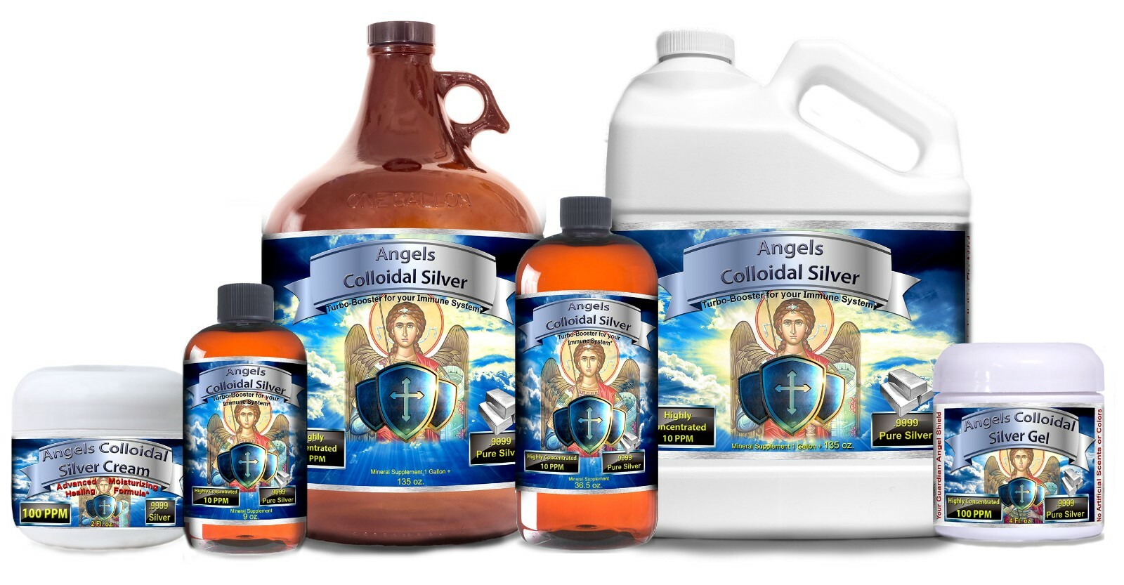 Colloidal Silver 1 Gallon (128 oz) 10ppm BEST NANO