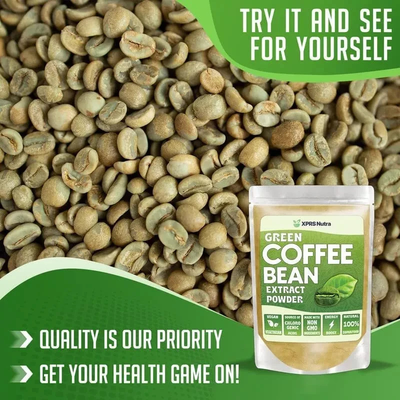 GREEN COFFEE BEAN EXTRACT POWDER Clean Energy Weight Management Chloregenic Acid