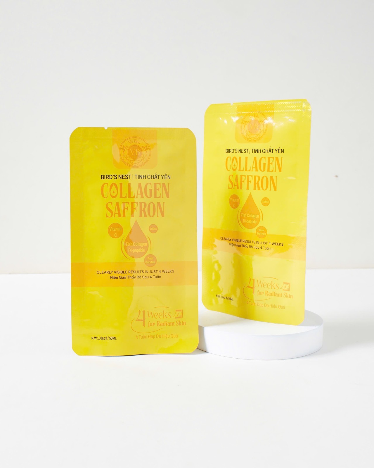 Collagen Saffron Essence Drink – Fish Di-Peptide 2500mg with Vitamin C, 30 Pcs