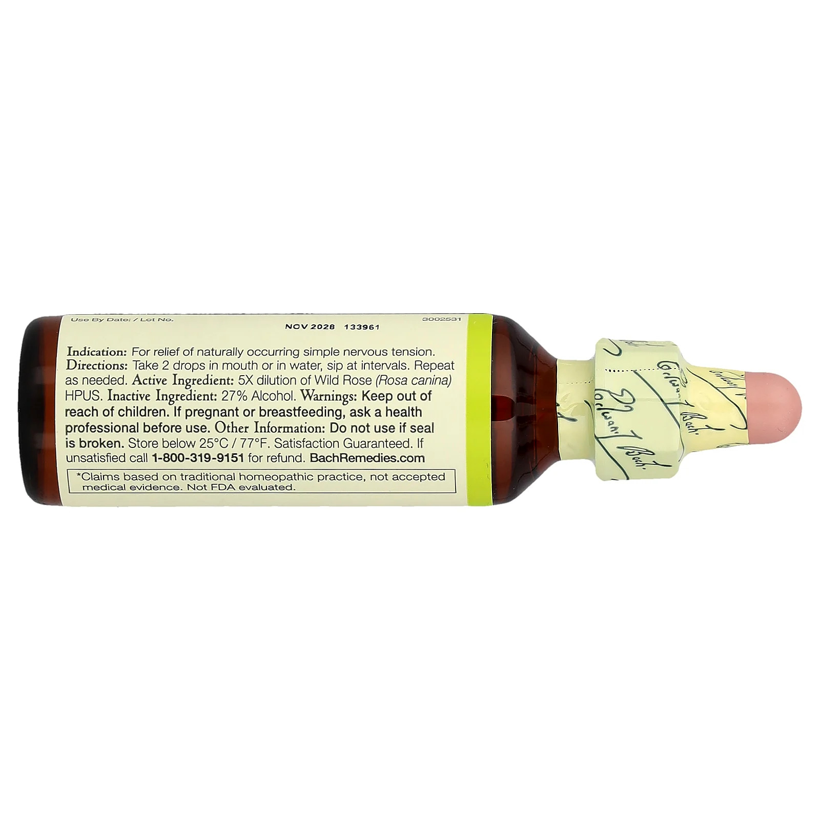 Original Flower Remedies, Wild Rose, 0.7 fl oz (20 ml)