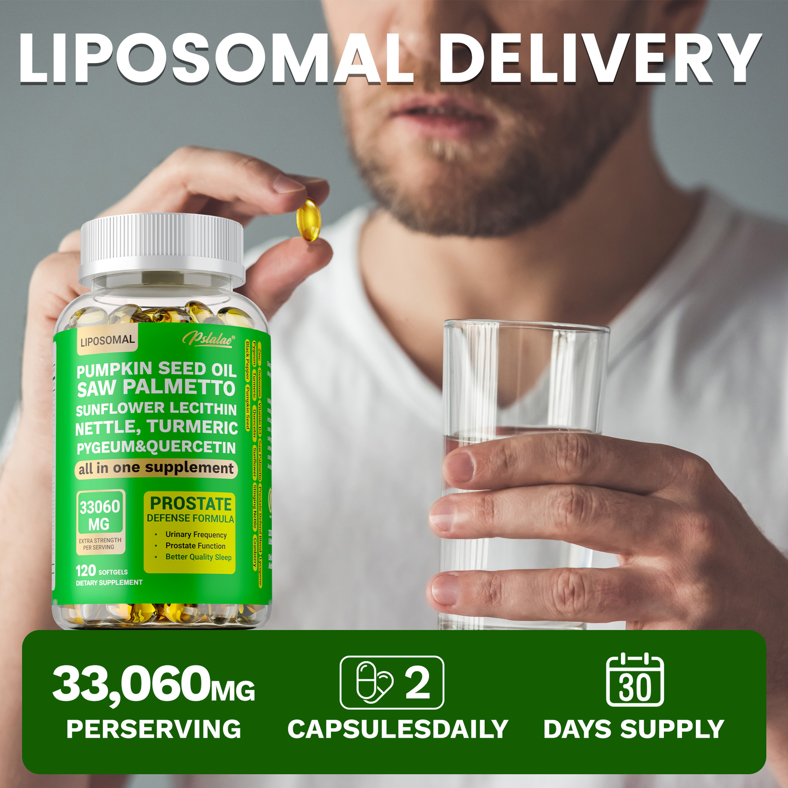 Pumpkin Seed Oil – Saw Palmetto, Lycopene, Prostate Health, Hair Growth