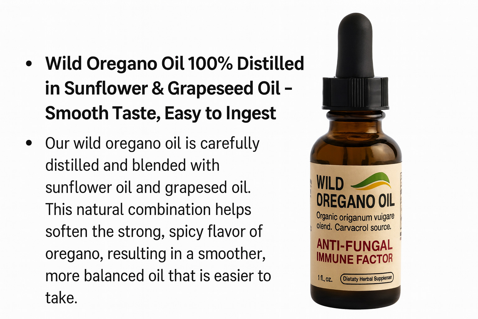 2 Pack Wild Oregano Oil – Extra Strength Carvacrol Source | Natural Immune