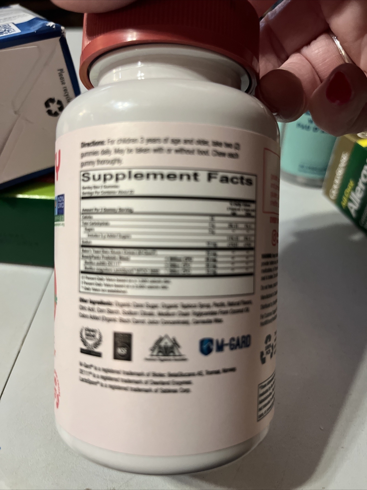 SmartyPants Unisex Kids Prebiotic& Probiotic Immunity Strawberry Creme 45ct 6/25