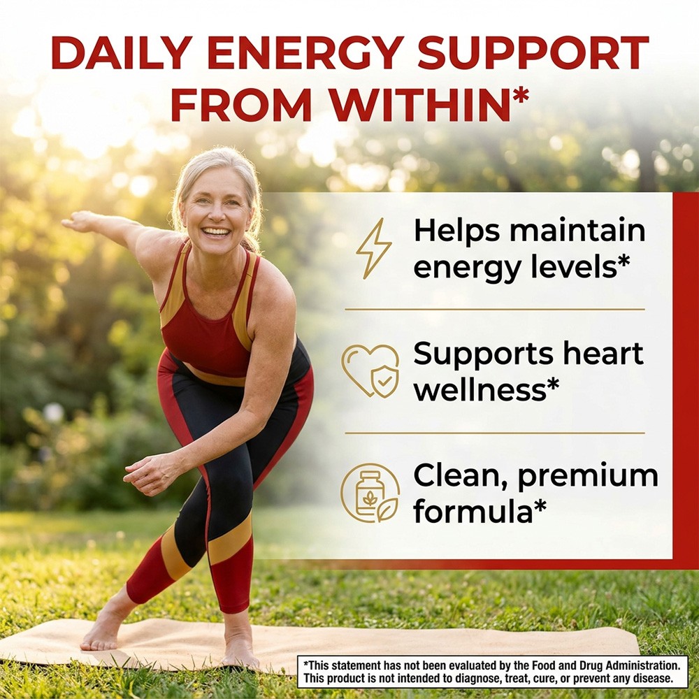 Coq10 200mg With Vitamin E Heart Energy Support,Sugar Free,30/60/120 Capsules