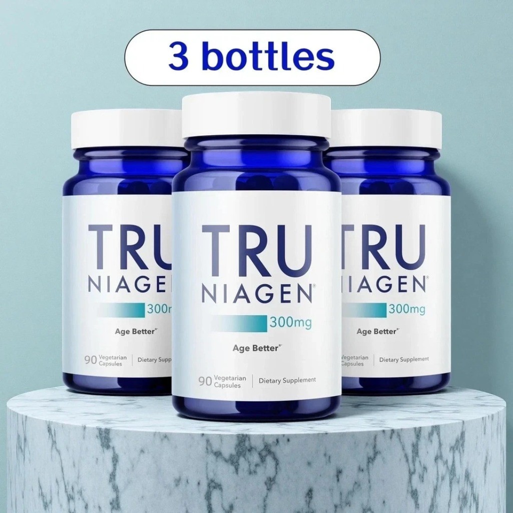 3 Pack TRU NIAGEN 300mg NAD Niagen Dietary Supplement Daily Oral Capsule Formula