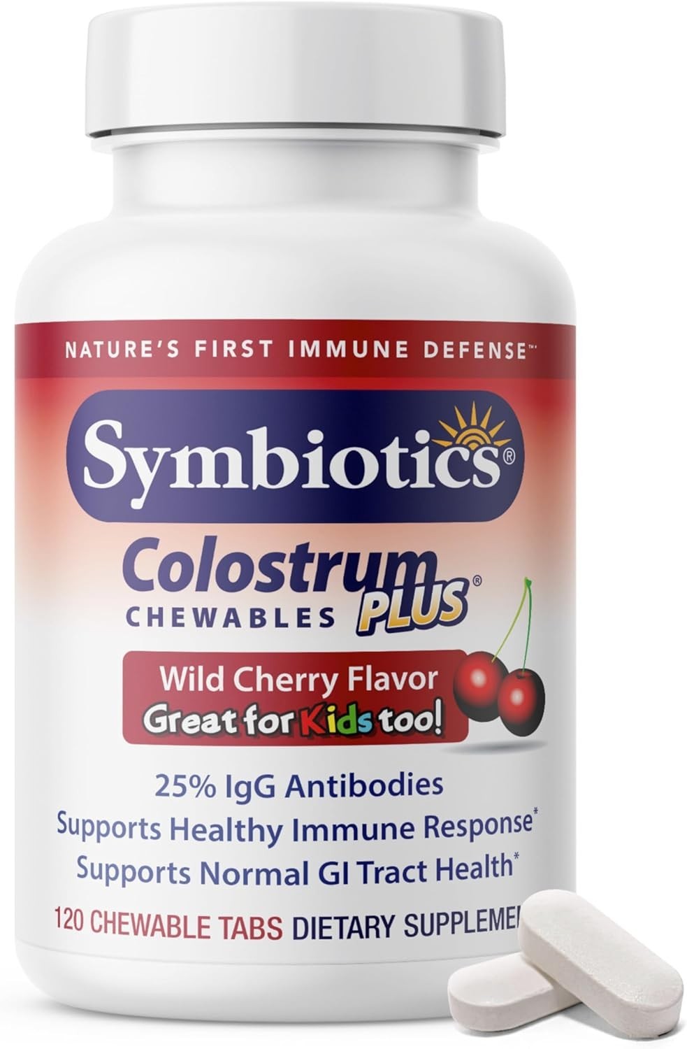 Daily Immune Support – Colostrum Plus Chewables – Low Sugar, 120 Gummies