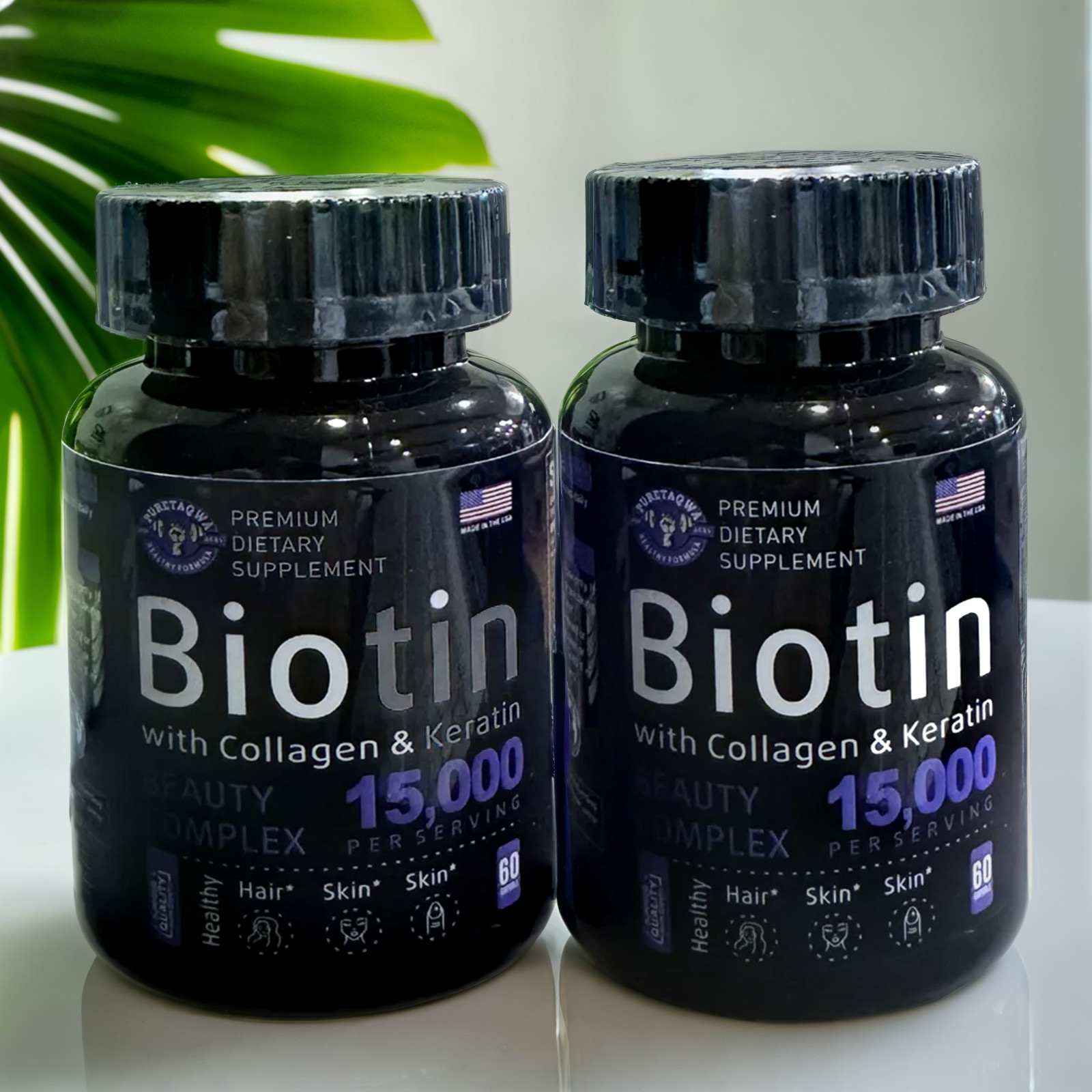 Unlock Radiant Hair and Glowing Skin with Biotin Capsules – 15,000 MCG