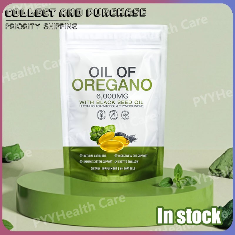 Resilia Oil of Oregano & Black Seed Oil 6000mg Softgels 60Ct Herbal Supplemen