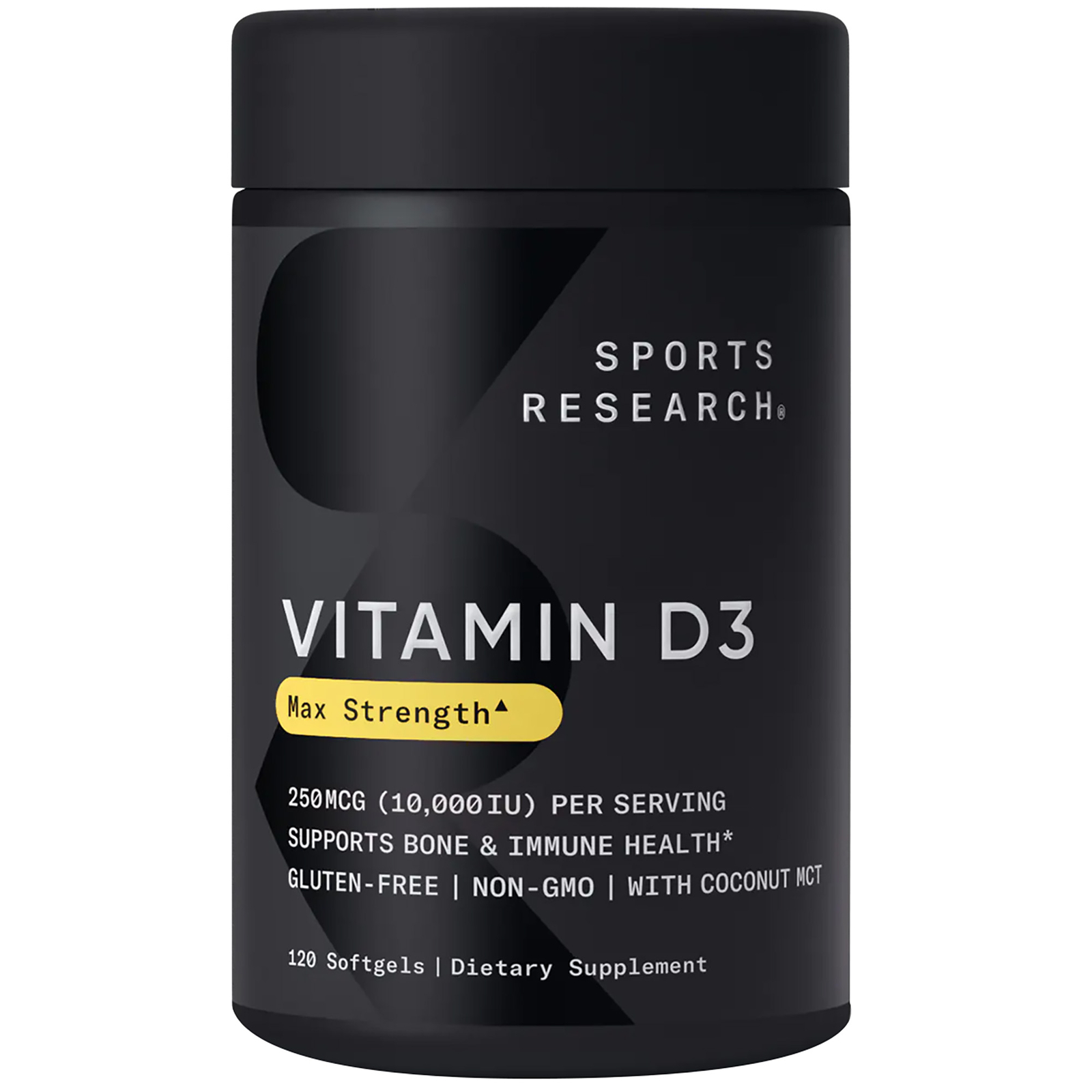 Sports Research Vitamin D3 With Coconut MCT Oil – l000iu – 360 Softgels