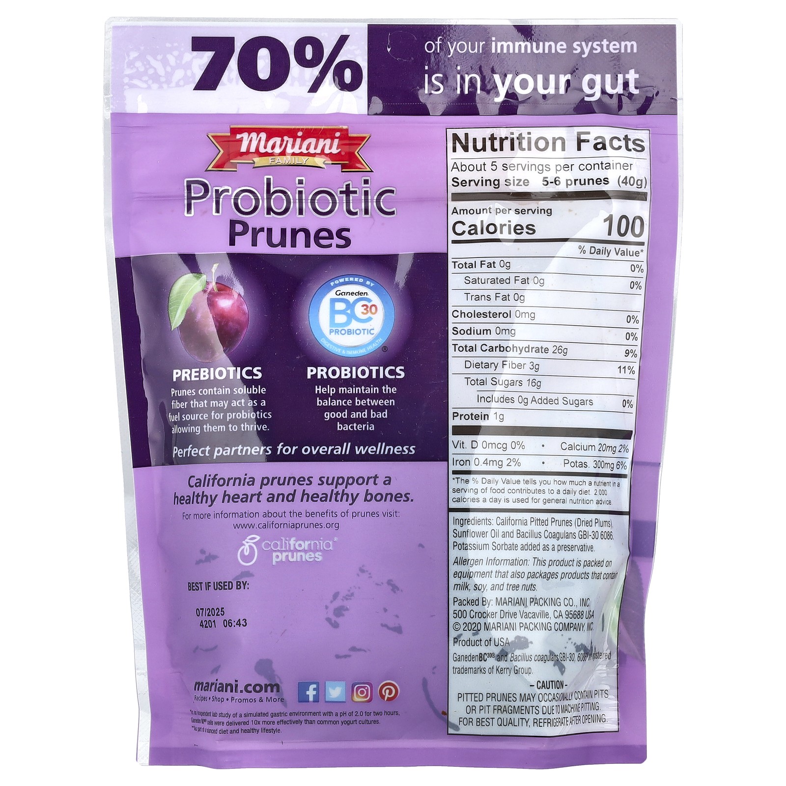 Probiotic Prunes, 7 oz (198 g)