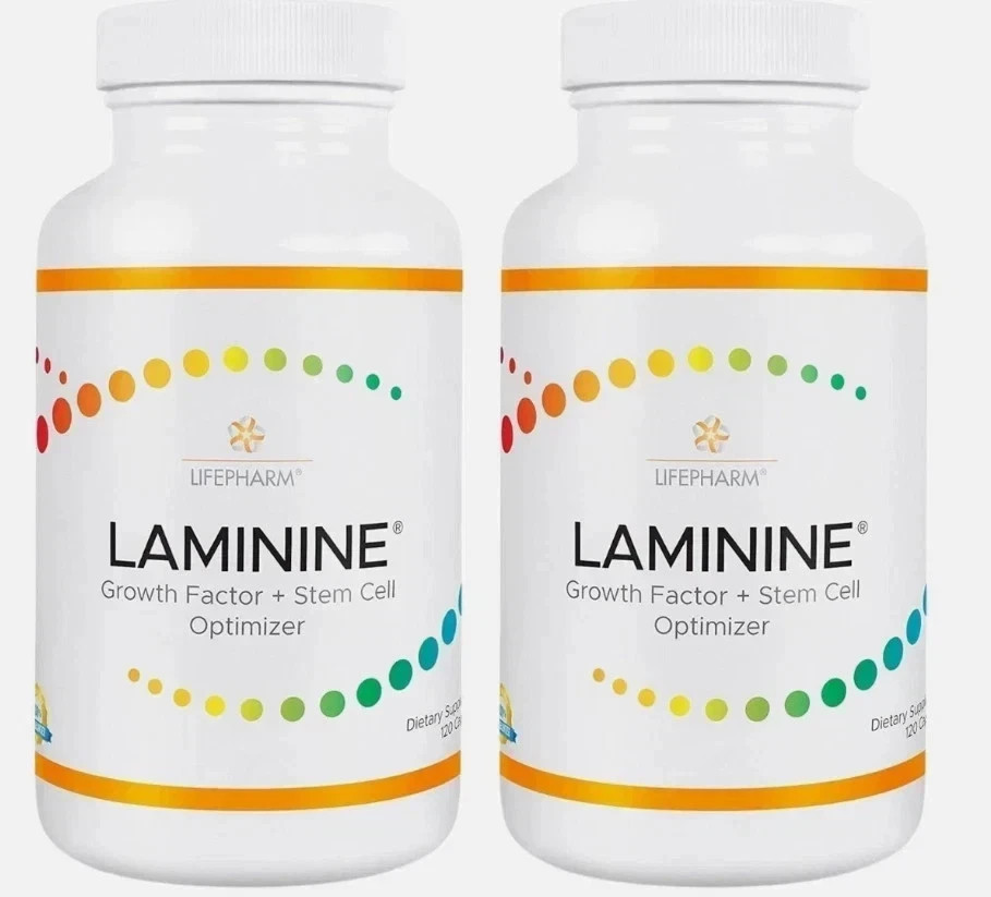 4 AUTHENTIC LifePharm Laminine Supplement 120 Capsules Total – USA Free Shipping