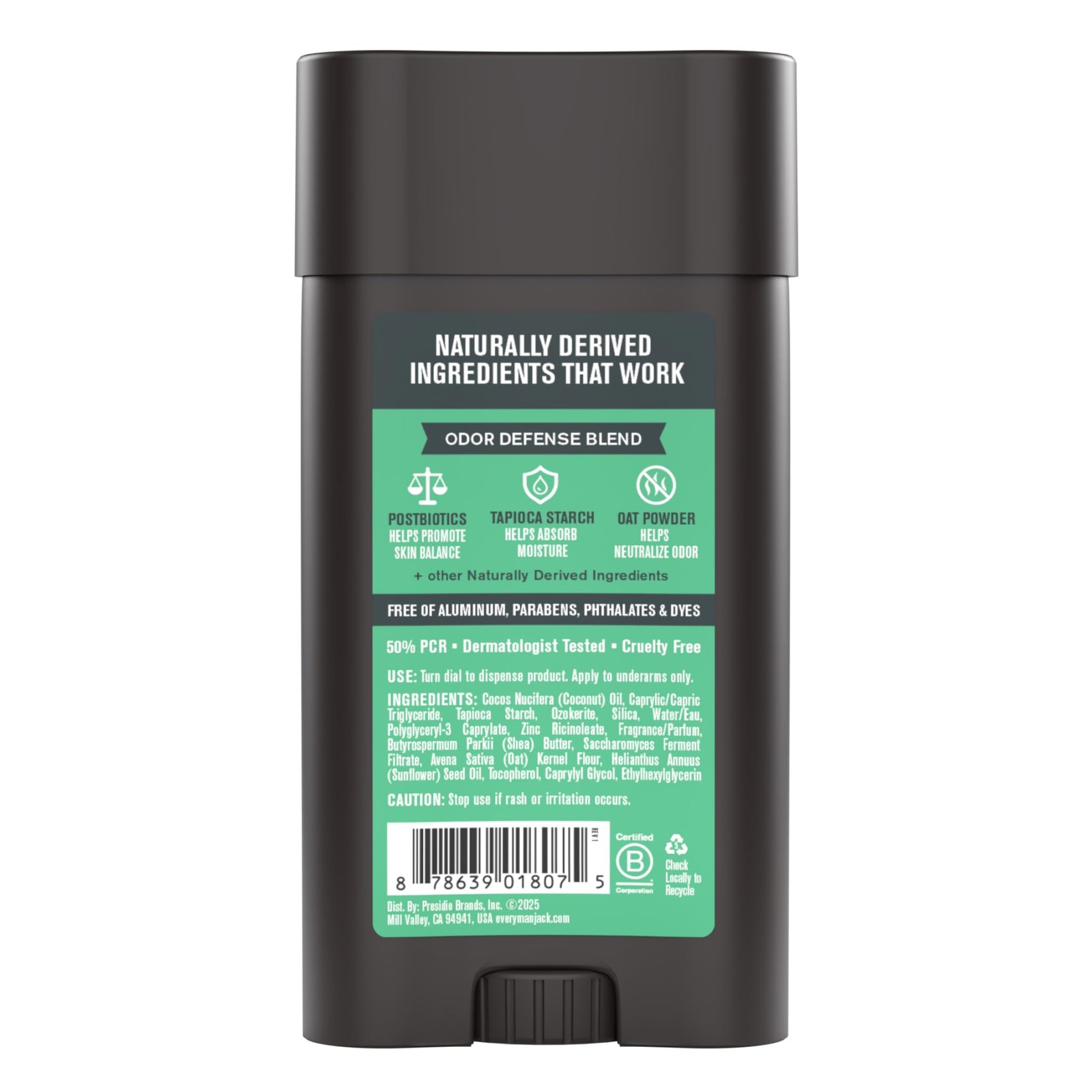 Every Man Jack Men’s Pro Deodorant – 48-Hour Odor 2.6 Ounce (Pack of 1)