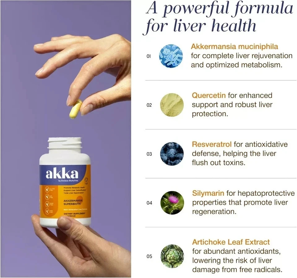 AKKA – Premium Liver Cleanse Detox & Repair Superbiotic,Gut Wellness, Milk Thist
