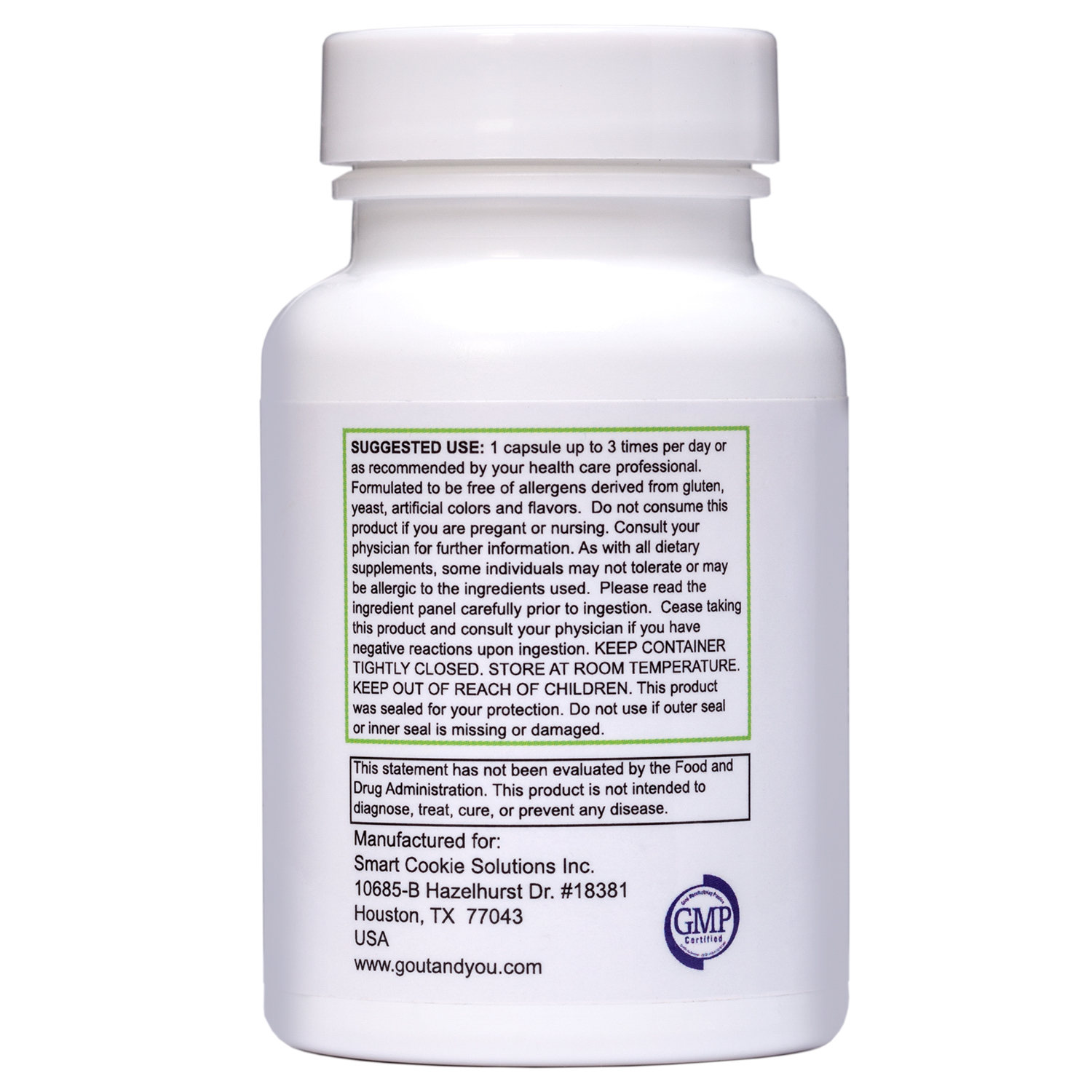 4 Bottles NutriGout Uric Acid Lowering and Gout Supplement from GoutandYou.com