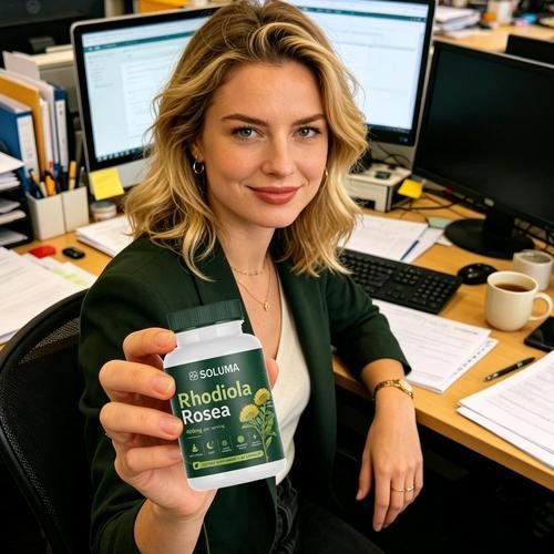 Soluma Rhodiola Rosea, 400mg Per Serving features Bioperine, 60 Capsules (1Set)