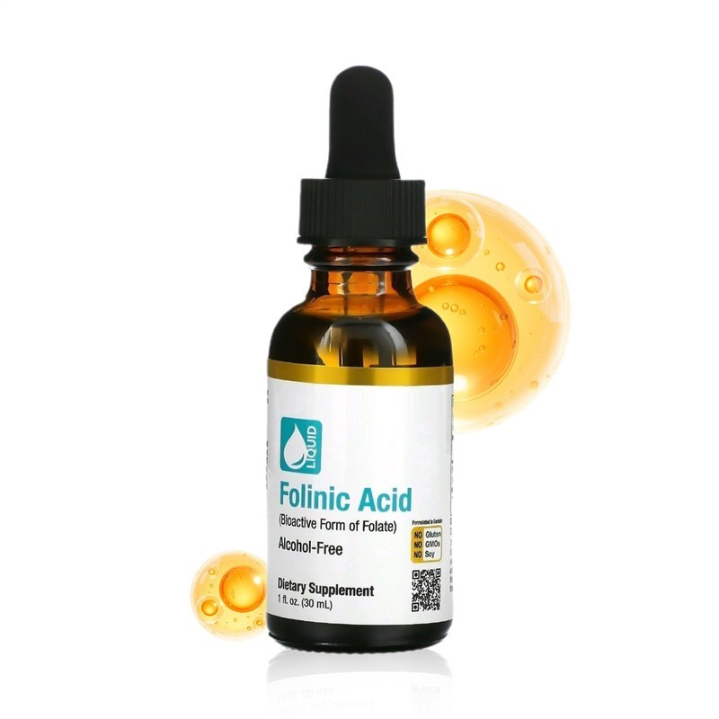 Gold California Nutrition Folinic Acid Alcohol 1 FL Oz ( 30 Ml ) – Lon