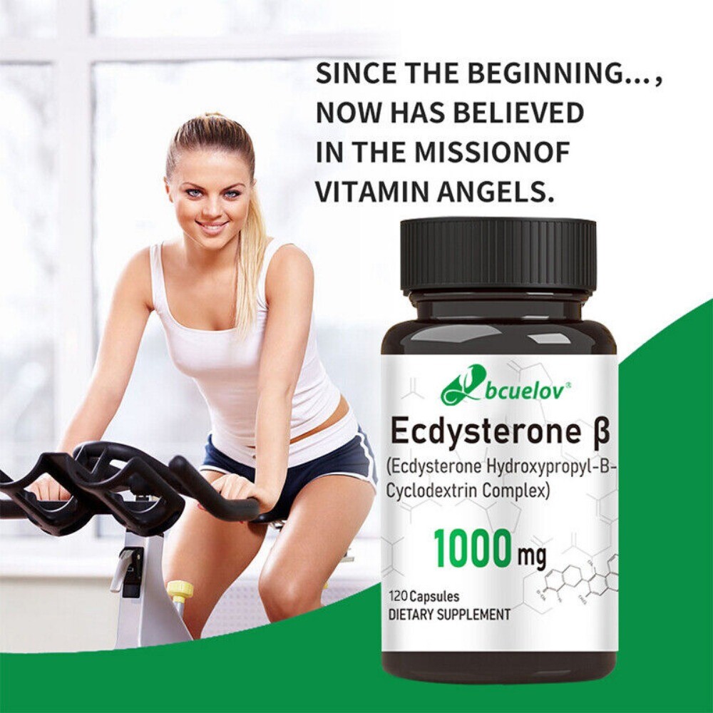 Ecdysterone Supplement for Maximum Muscle Growth 30/60/120 Capsules 1000 mg