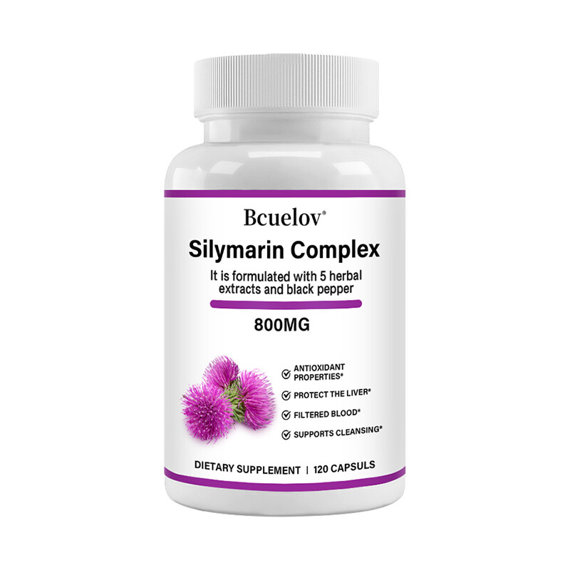 Liver Cleanse Detox Milk Thistle Extracts Silymarin,Artichoke,Dandelion,Turmeric