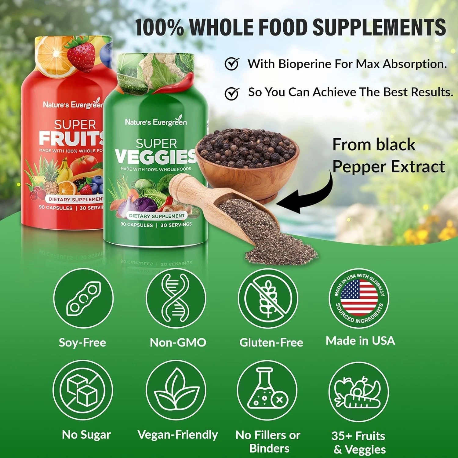 Authentic Balance of Nature Whole Food Fruits and Veggies Produce All Naturals