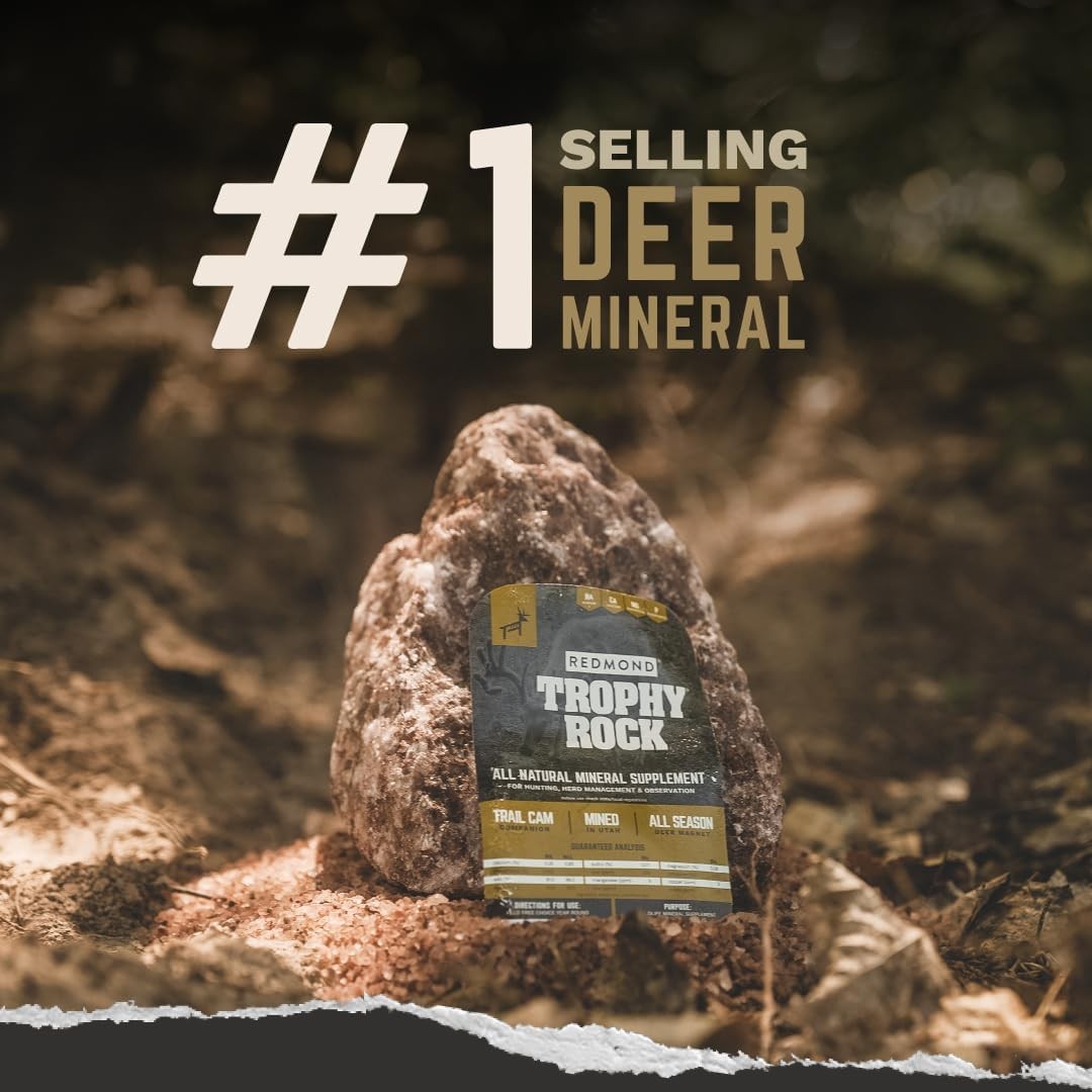 TROPHY ROCK Redmond All Natural Mineral Salt Rock, Deer Lick and Entice (10 LB)