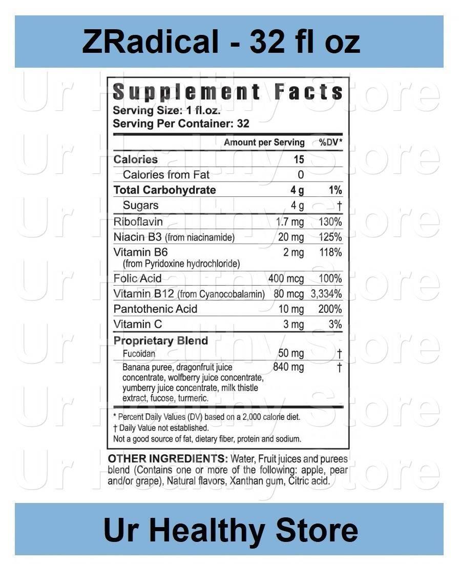 Zradical 32 fl oz Liquid [4 PACK] Youngevity **LOYALTY REWARDS**