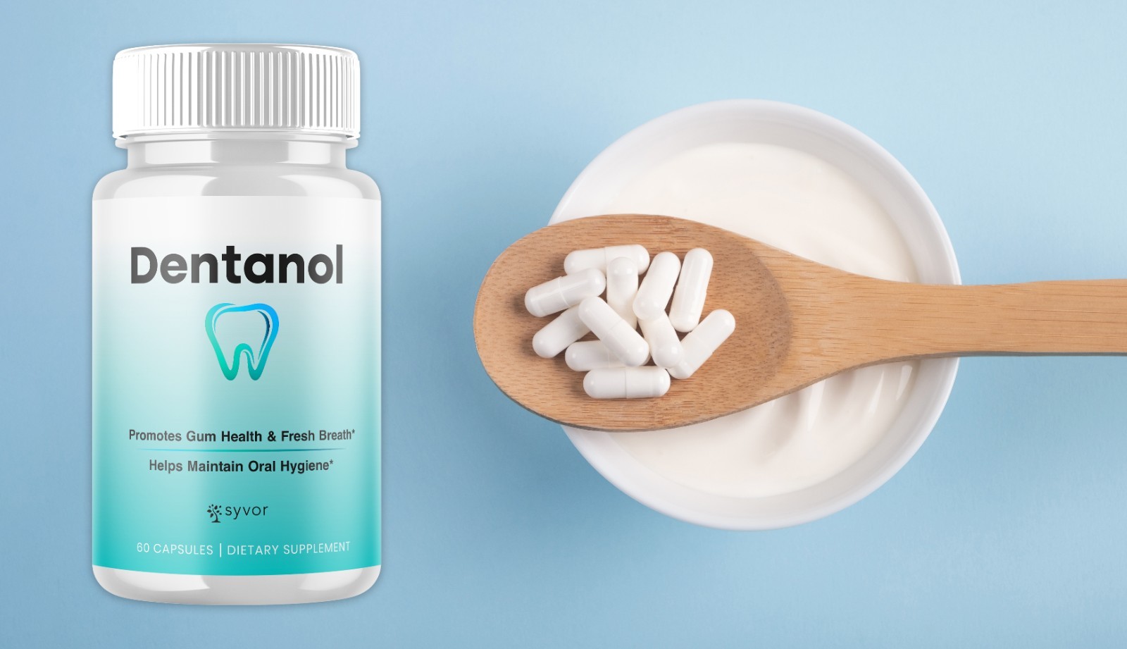 (1 Pack) Dentanol Oral Probiotic Support for Healthy Teeth & Gums 60 Capsules