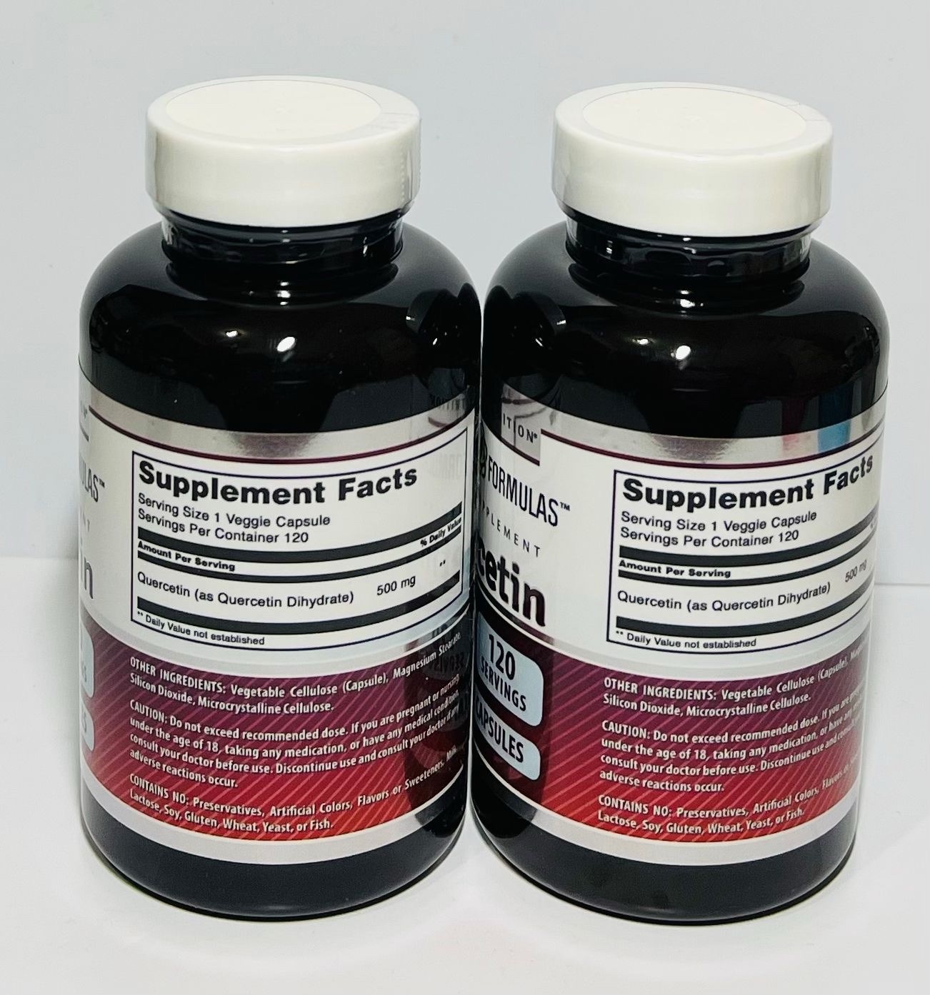 Amazing Formulas Quercetin 500 mg 120 Veggie Capsules Dietary Supplement✅2 PACK