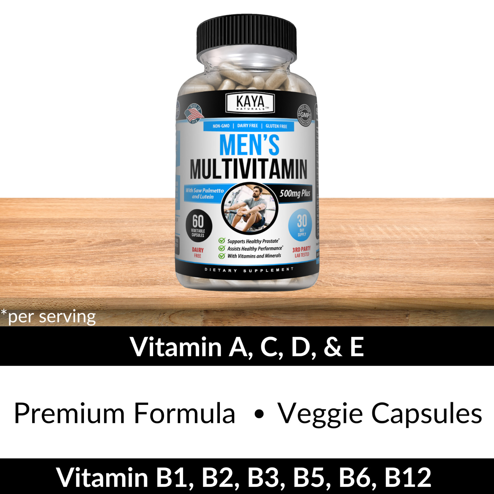 Multi Vitamin for Men 60 Capsules Mens Prostate Multivitamin Multimineral Daily