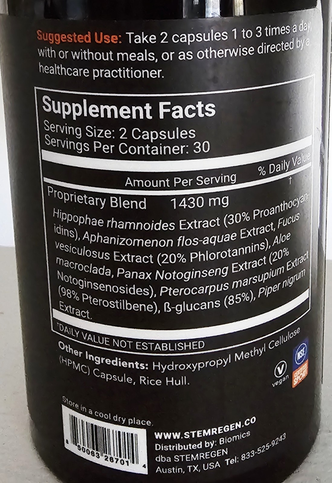 *SALE* 2 STEMGEN -Release SPORT -Advance Stem Cell Support