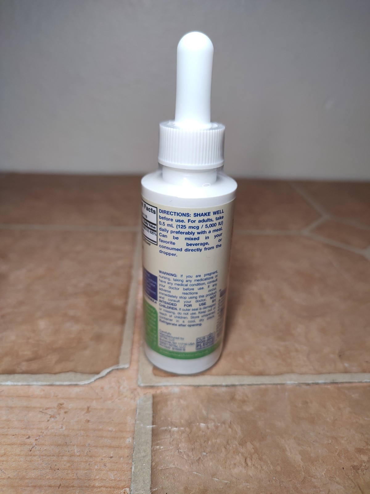 Premium Health Vitamin D3 5000 IU (125 mcg) Liquid Drops 2 fl oz Exp 6/2027 NIP