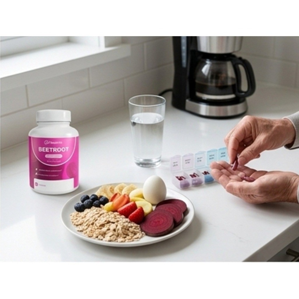 2 PACK Rosabella Beetroot 1300mg Capsules Supplement 120 Count (2 x 60ct) NEW