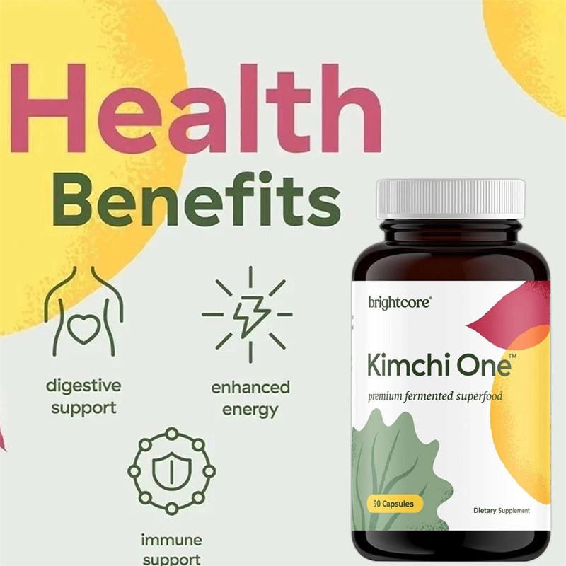 Brightcore Nutrition Kimchi One Kimchi Powder Capsules Probiotics Enzymes