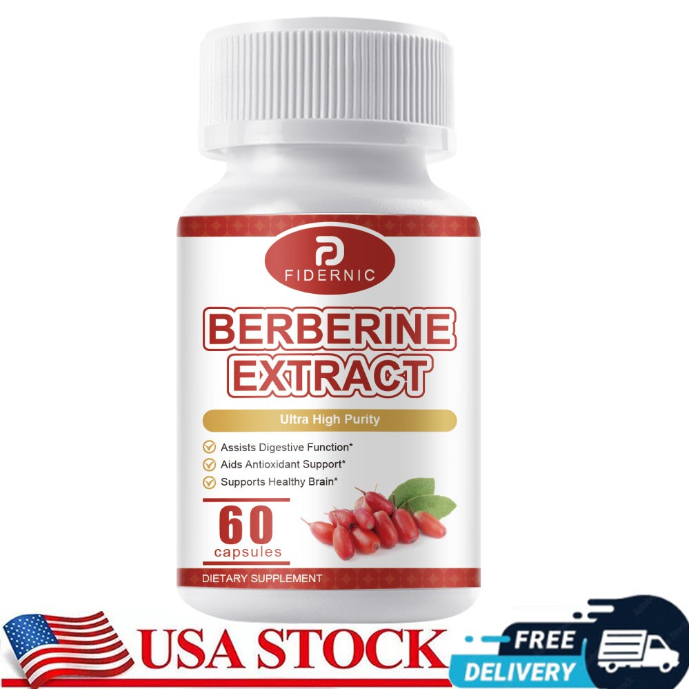 Berberine Hcl 1200Mg Tablet/capsules Support Blood Sugar Supplement Immune Vegan