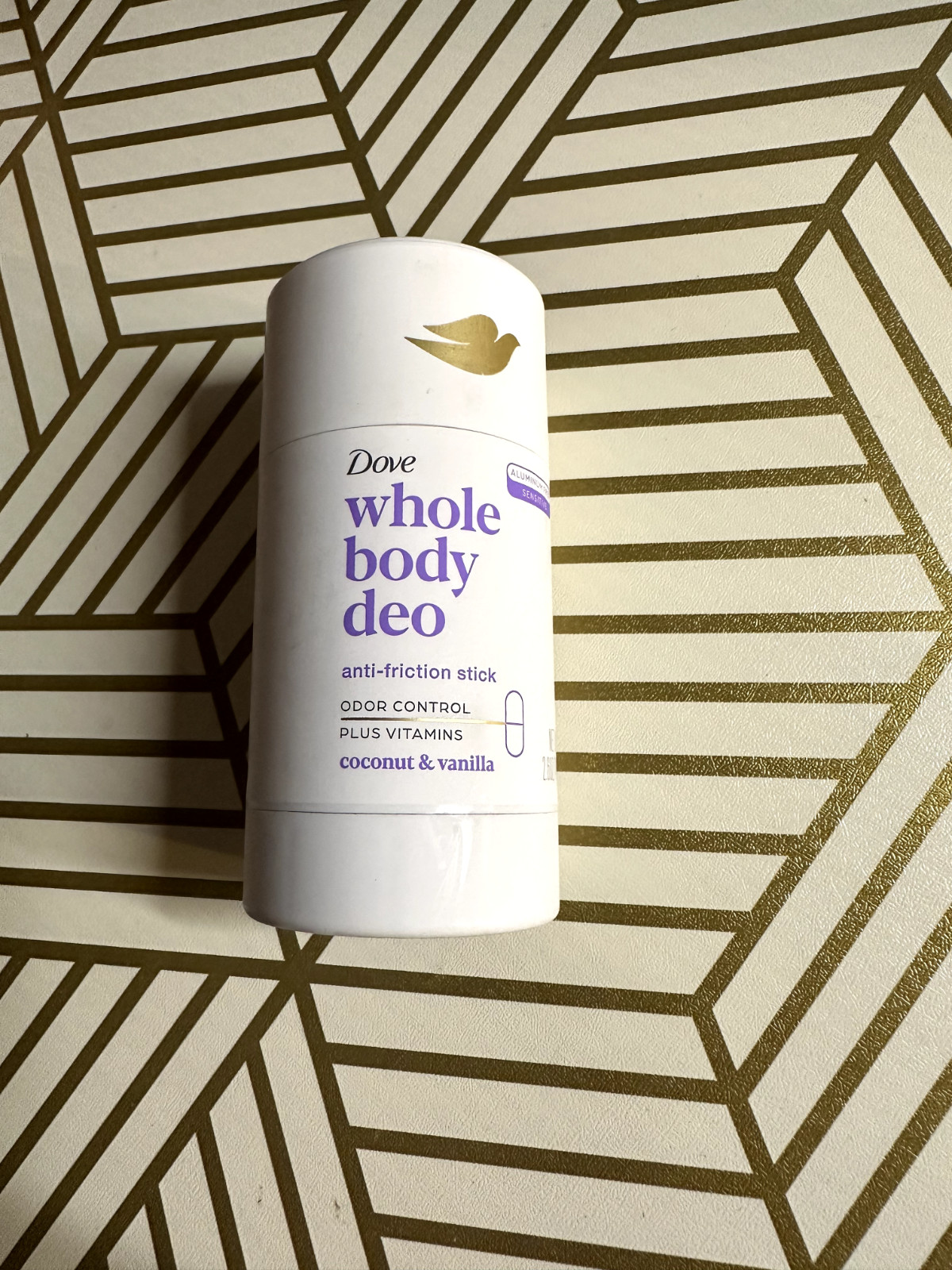 Dove Whole Body Deodorant Aluminum Free Anti-Friction Coconut & Vanilla 2.6oz