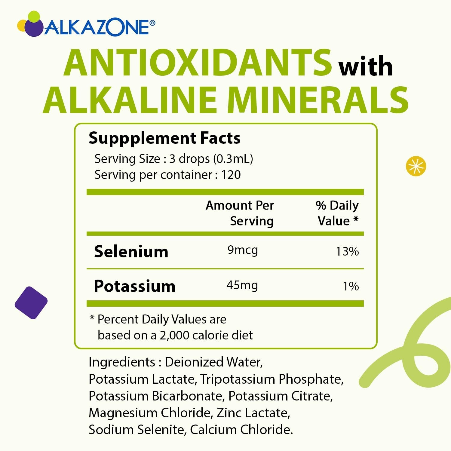 Alkaline Mineral Drops for pH Balance – 1.25 Oz, Yields 10 Gallons, Portable Ant