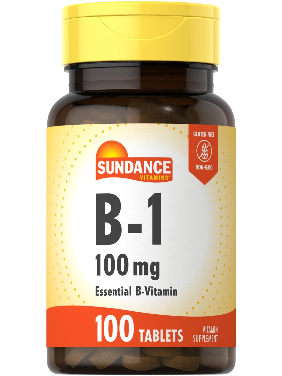 Sundance Vitamin B-1 | 100mg | 100 Tablets | Essential 100 Count (Pack of 1)