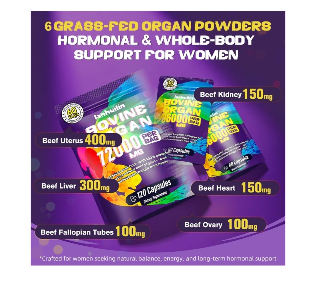 Beef Organ Supplement for Women 120count