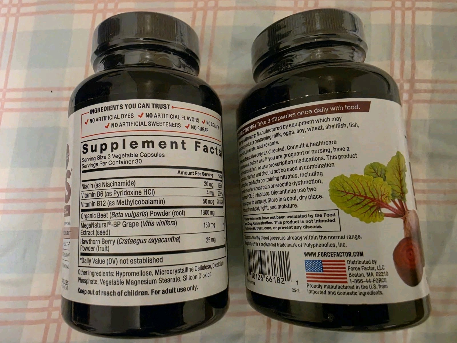 Force Factor Total Beets. 90 Ct. ( 2 Pack)