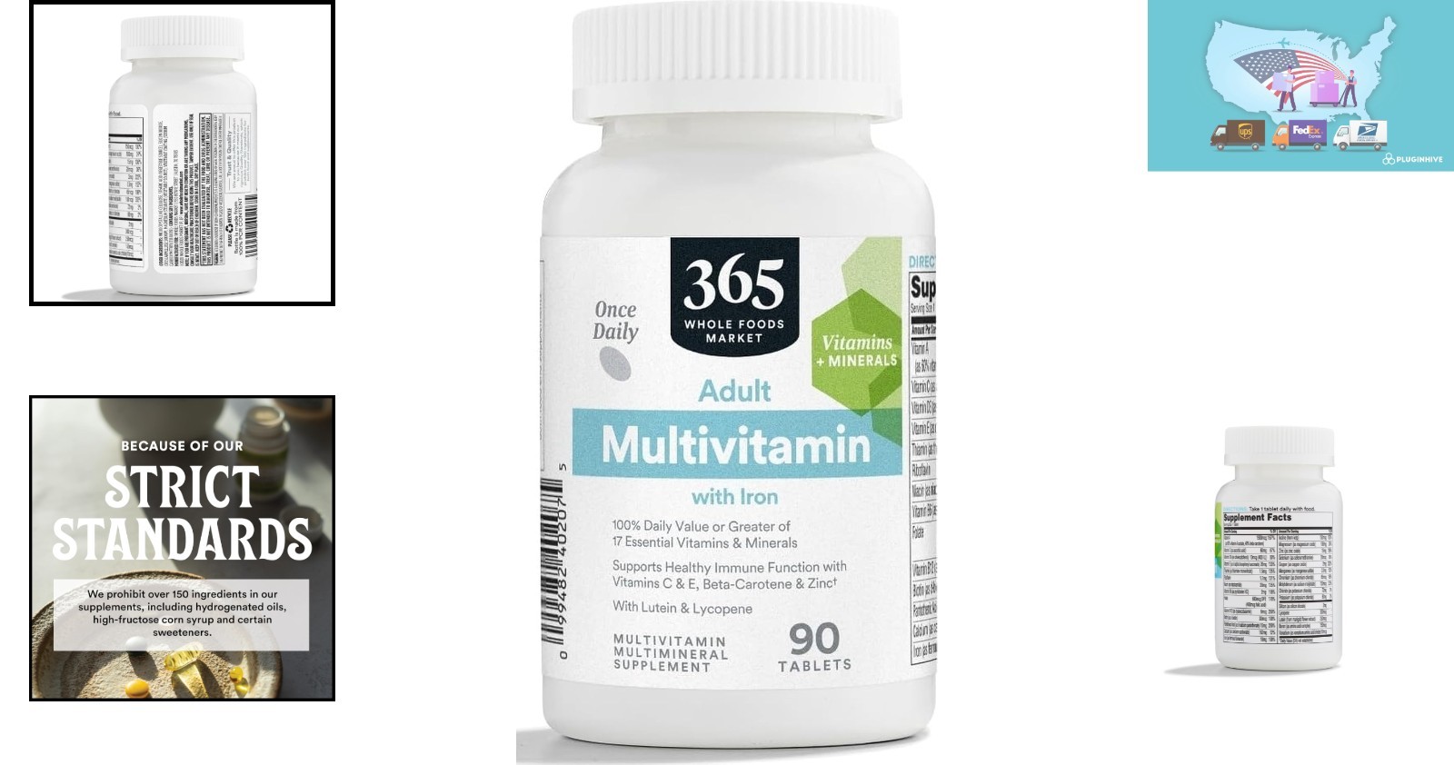 90-Supply Adult Multivitamin Tablets – Daily Nutritional Support, Unflavored