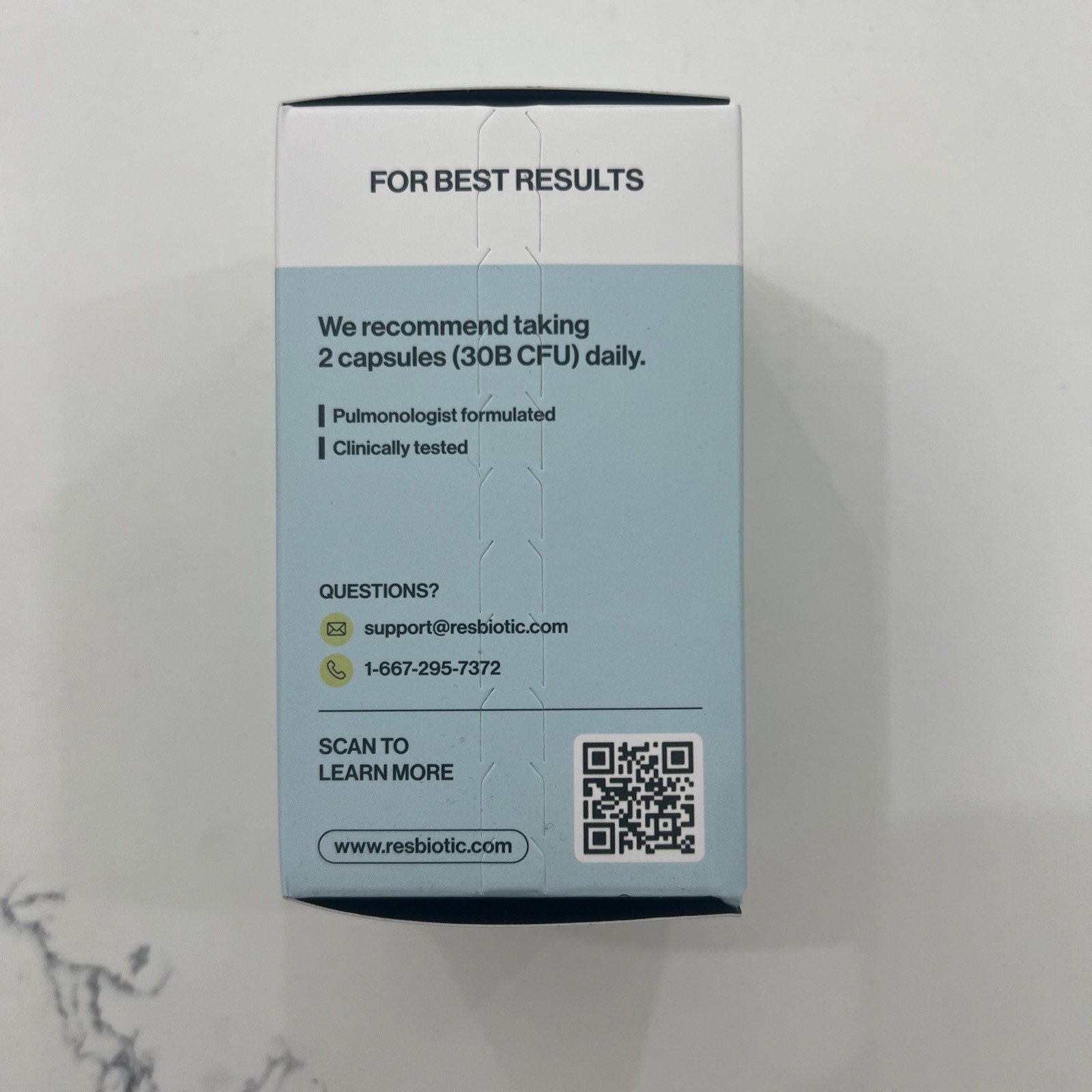 resbiotic resB Lung Support Probiotic Supplement – Lung Health Supplement NEW