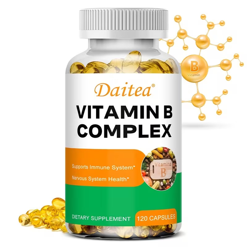 Vitamin B Complex with Calcium And Folic Acid B12, B1, B2, B3, Vitamin B5 Pantot