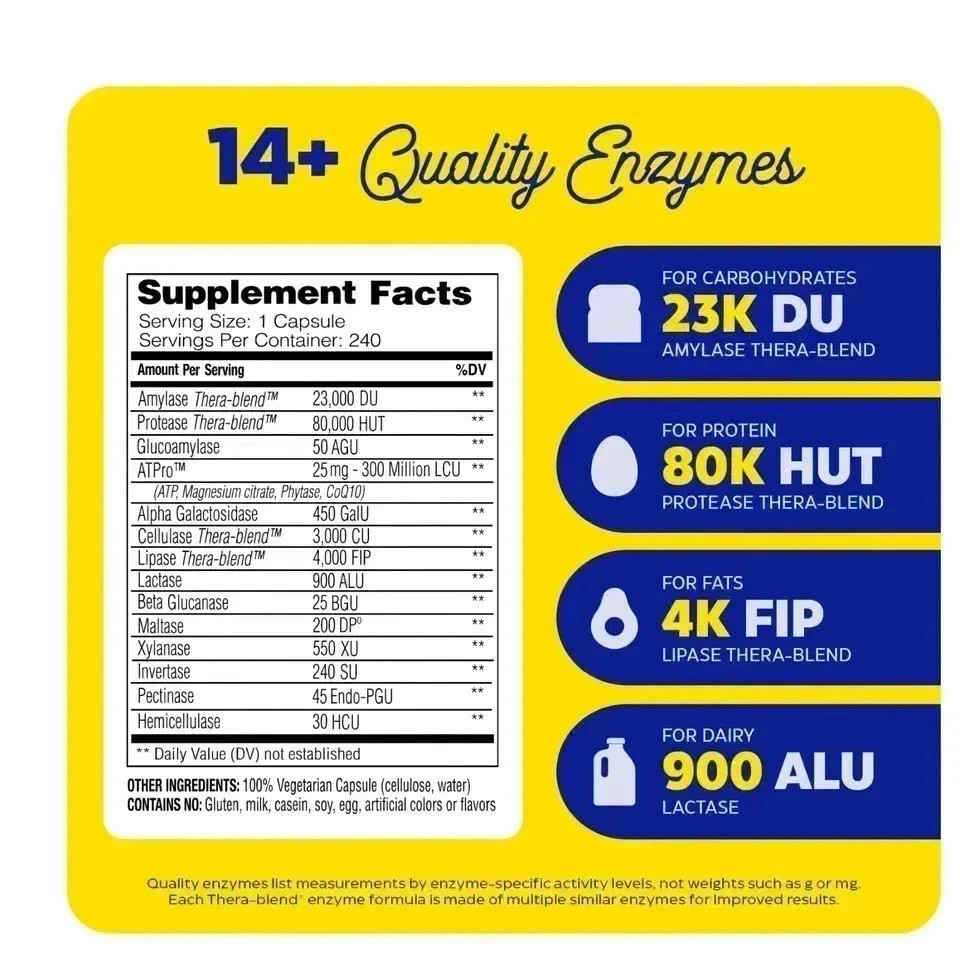 Enzymedica Digest Gold Digestive Support Supplement – 240 Count