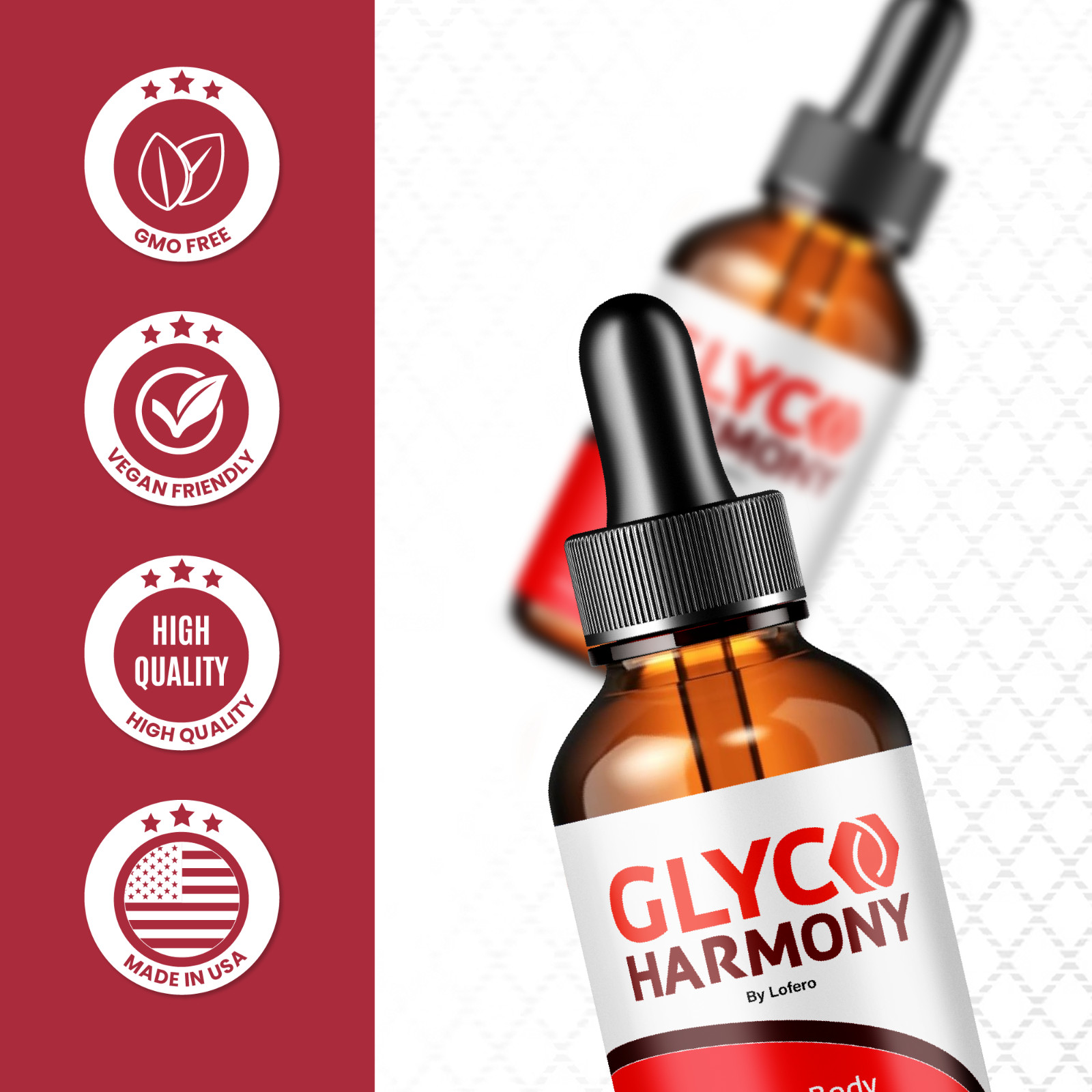 (5 Pack) Glyco Harmony Drops Support Blood Sugar GlycoHarmony Glycogen (10 oz)