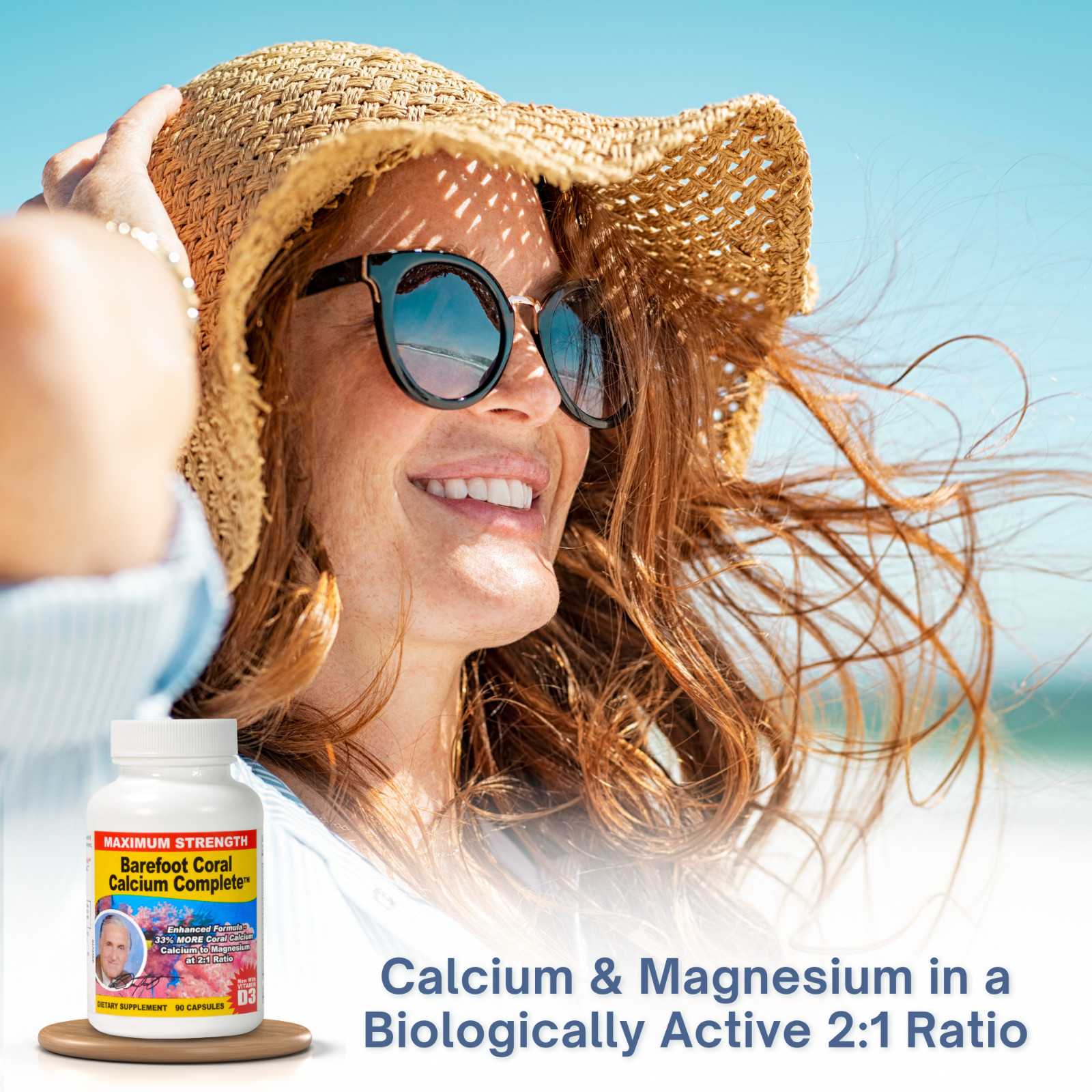 Barefoot Coral Calcium Complete – Bob Barefoot 90 Caps – 1500mg Coral Calcium
