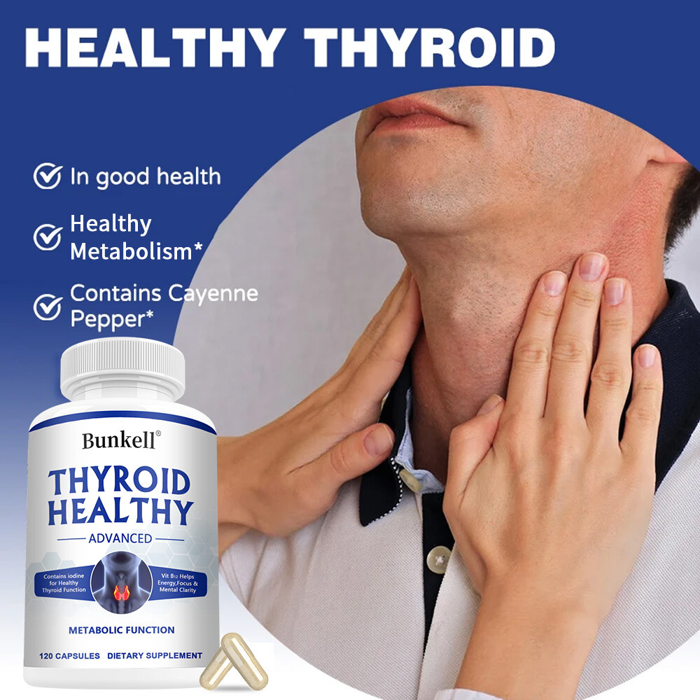 Thyroid Health Supplement 30/60/120 Capsules (NON-GMO) – Energy & Weight Loss