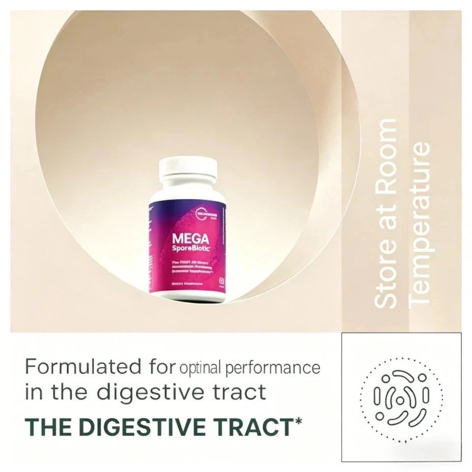 2 PCS-Mega Sporebiotic 60Caps Microbiome, Digestive Health Probiotic Men&Women