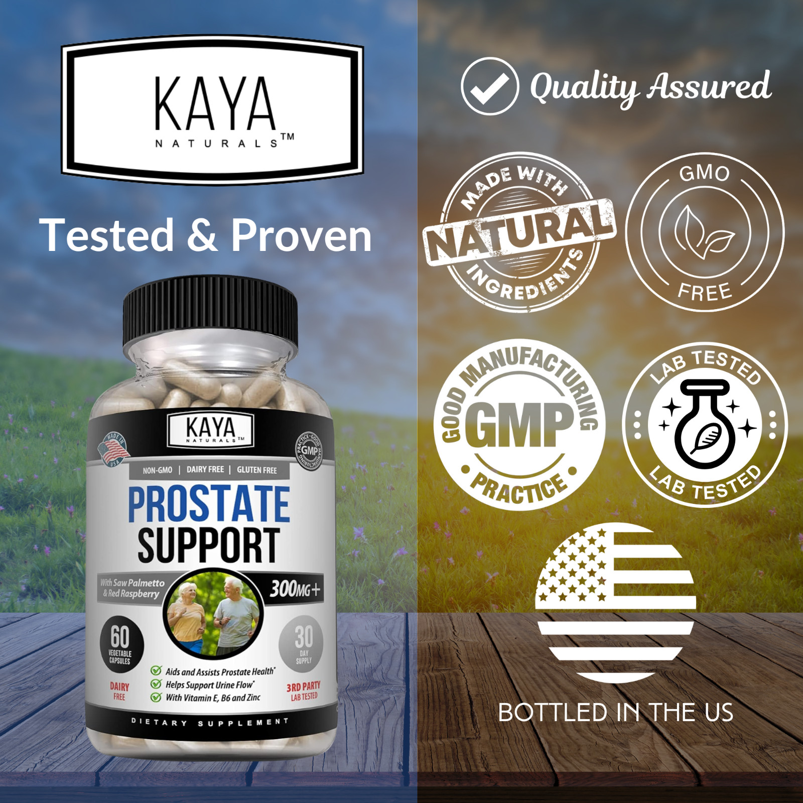 Prostate Support – Saw Palmetto – Reduce Frequent Urination, Stamina supplement