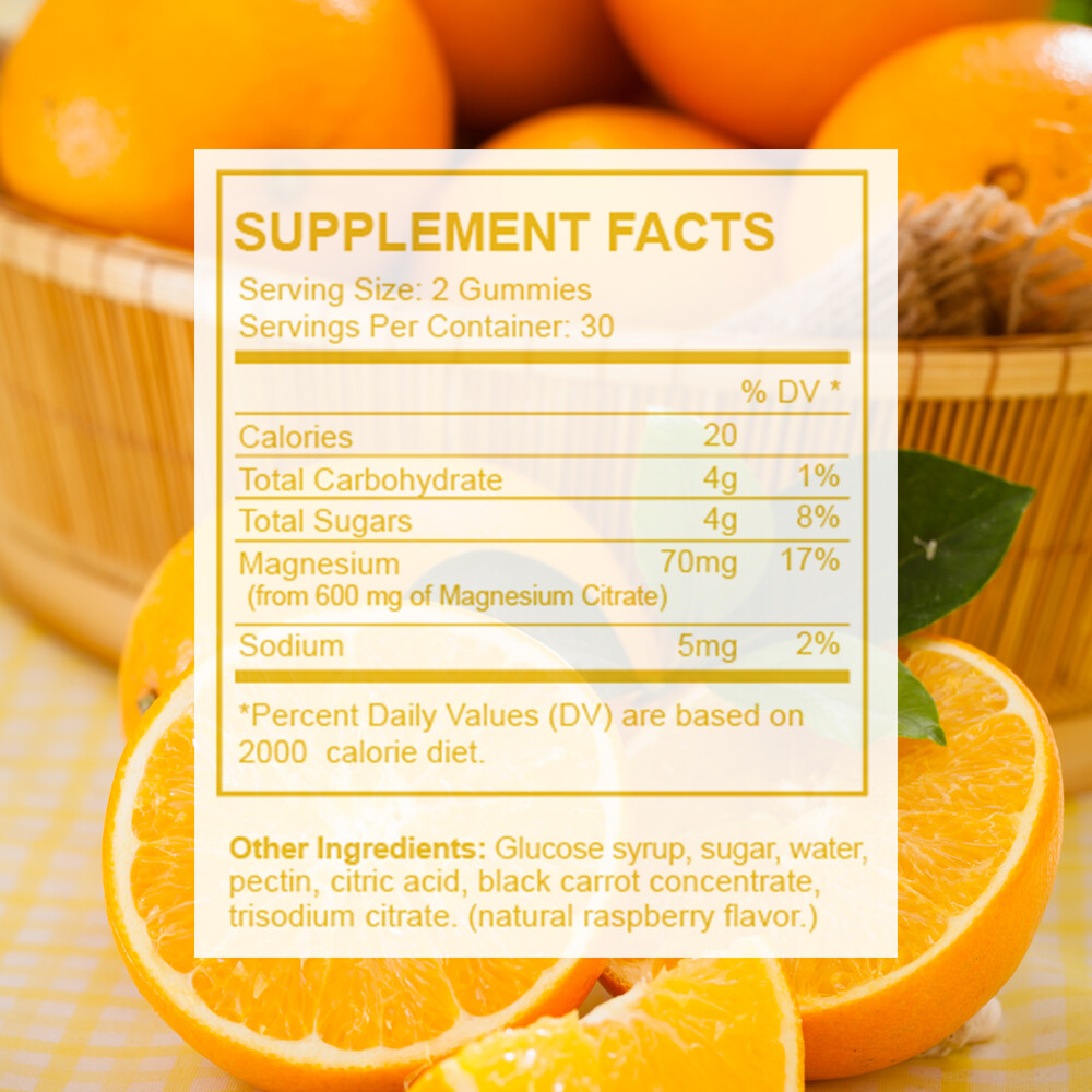 Magnesium Citrate Extra Strength 400mg 600mg- Chelated for Max Absorption 30day