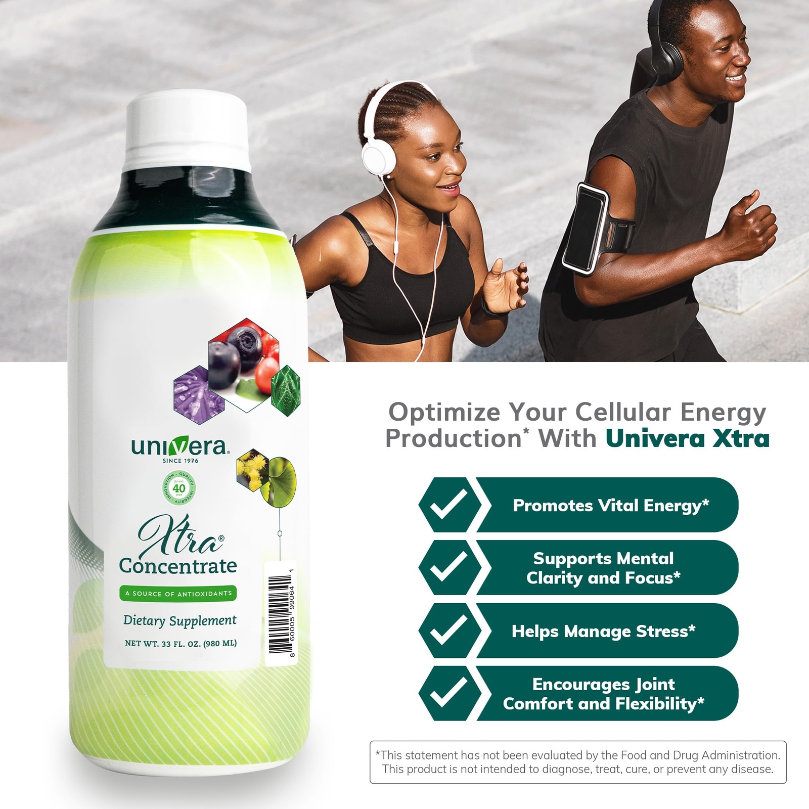 Univera Xtra Concentrate Vital Energy Stress Management Focus and Clarity