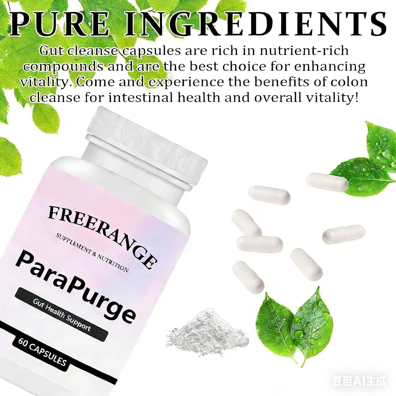 3Pcs ParaPurge Advanced Parasite Cleanser – Gut Health Support 60 Capsules New